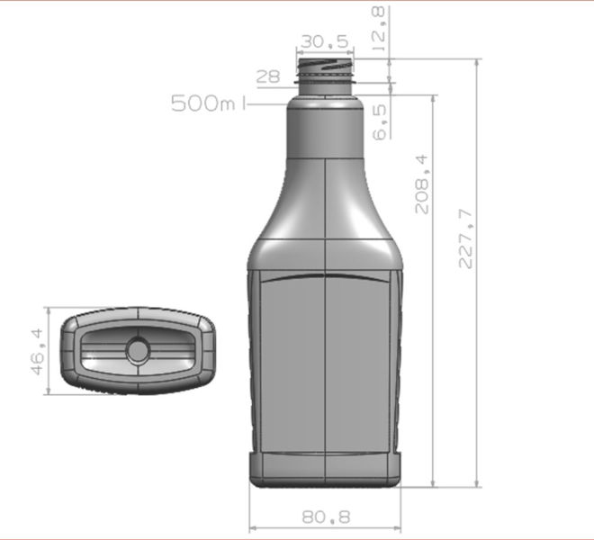 Ergopack δοχεία συσκευασία squeeze 500 ml